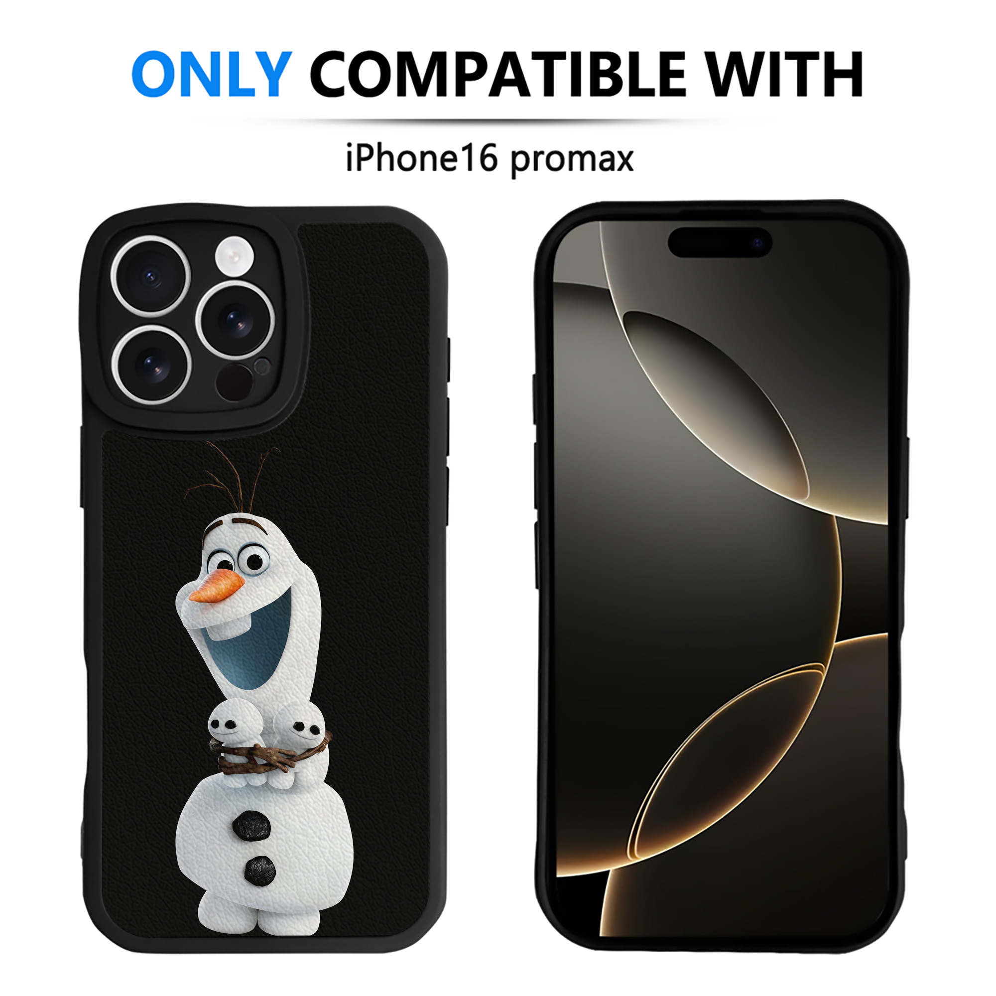 （画像用） アナと雪の女王 アンナ エルサ Frozen Anna Elsa 【iPhone 16シリーズ対応】シリコンスマホケース（レザー調） 材質：シリコン